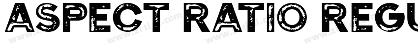 Aspect Ratio Regular字体转换